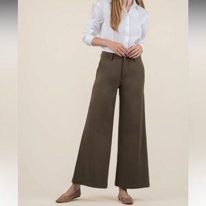 Kut From The Kloth | Olive Green Meg Wide Leg Pants